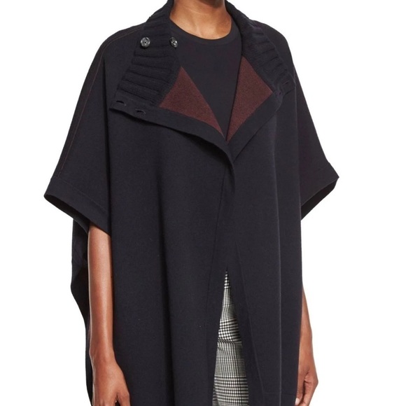 THEORY Palomina Plumose Knit Poncho Sweater - Picture 4 of 9